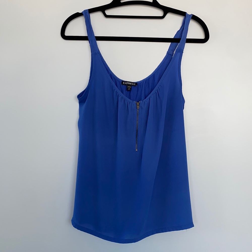 Express Blue Camisole with Zipper